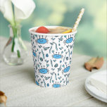 Blue Crab Sea Animals Pattern Kids Birthday  Paper Cups<br><div class="desc">Blue Crab Sea Animals Pattern Kids Birthday Paper Cups. Crabs in the sea - hand-drawn cute animals. You can find matching items in the collection below.</div>