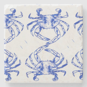 Blue Crab Stone Coaster