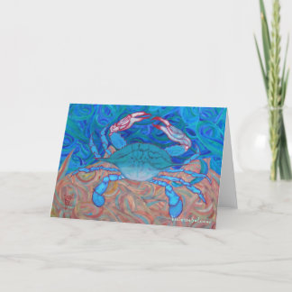 BLUE CRAB  THANK YOU CARD