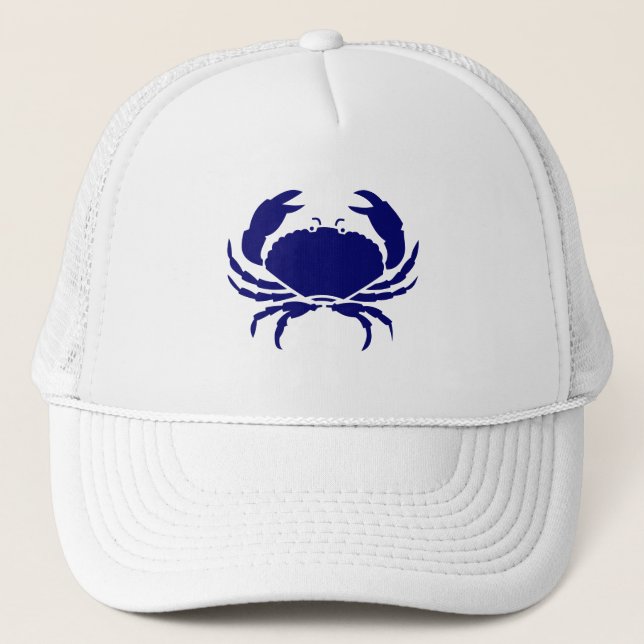 Blue Crab Trucker Hat (Front)