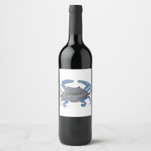 Blue Crab     Wine Label
