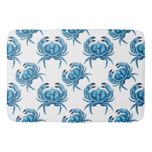 Blue Crabs Seaside Bath Mat