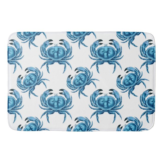 Blue Crabs Seaside Bath Mat (Front)