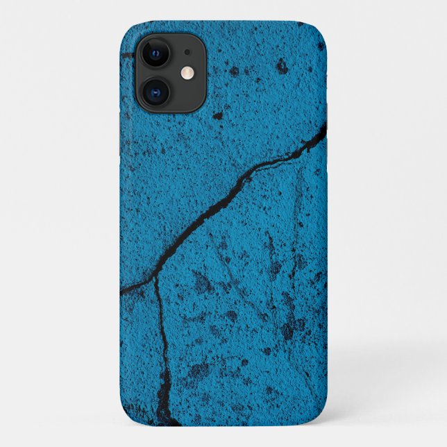 Blue cracked wall background Case-Mate iPhone case (Back)