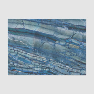 Blue Crackled Marble Tissue Paper