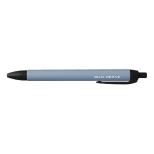 Blue Crane blue colour name Black Ink Pen