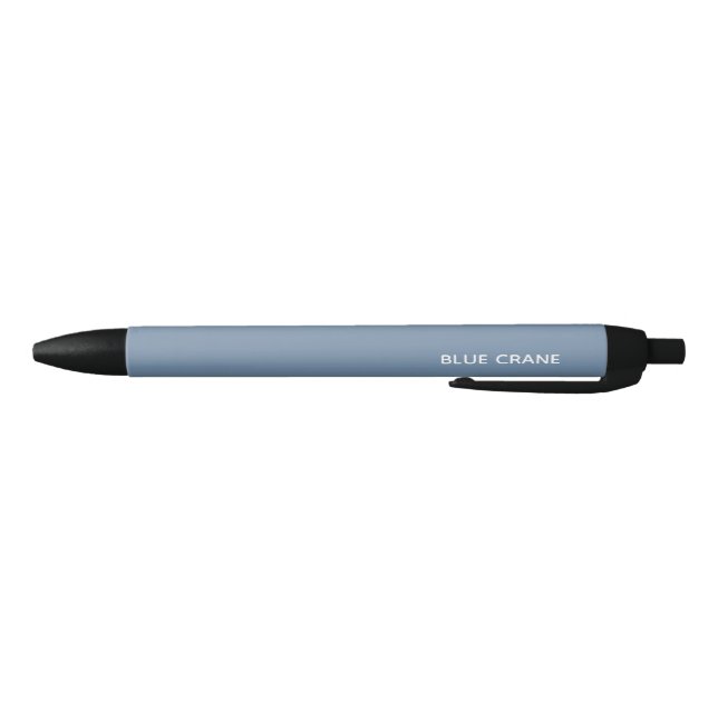 Blue Crane blue colour name Black Ink Pen (Bottom)