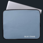 Blue Crane blue colour name Laptop Sleeve<br><div class="desc">Blue Crane blue colour name</div>