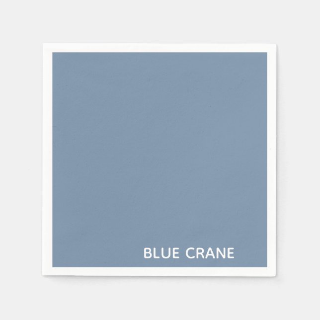 Blue Crane blue colour name Napkin (Front)