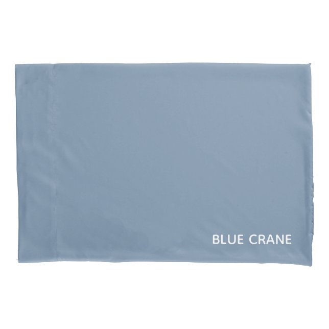 Blue Crane blue colour name Pillowcase (Front)