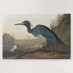 Blue Crane or Heron from Birds of America Jigsaw Puzzle
