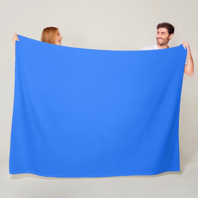  Blue (Crayola) (solid colour)   Fleece Blanket (In Situ)