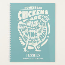 Blue Cream Chicken Art Personalised Homestead