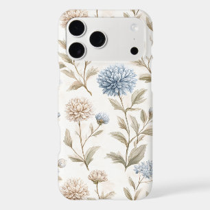 Blue Cream Flowers