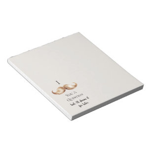 Blue Cream Stripes Moustache You A Question Notepad