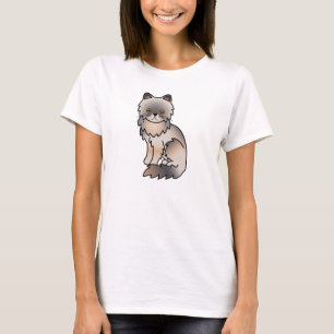 Blue Cream With Copper Eyes Persian Cat T-Shirt