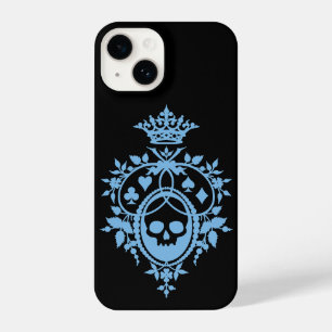 Blue Crest with Skull and Cardsuits iPhone 14 Case
