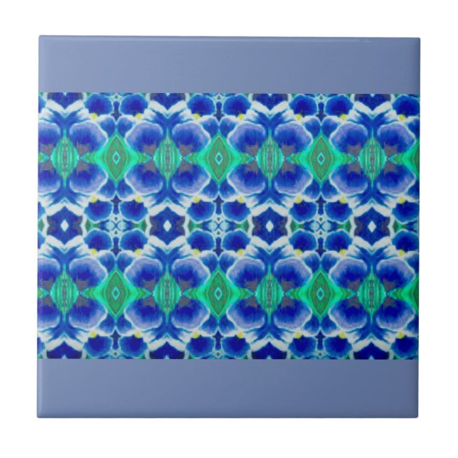 Blue Crocus Banner Tile (Front)