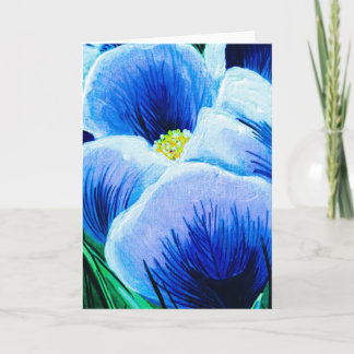 Blue Crocus Card