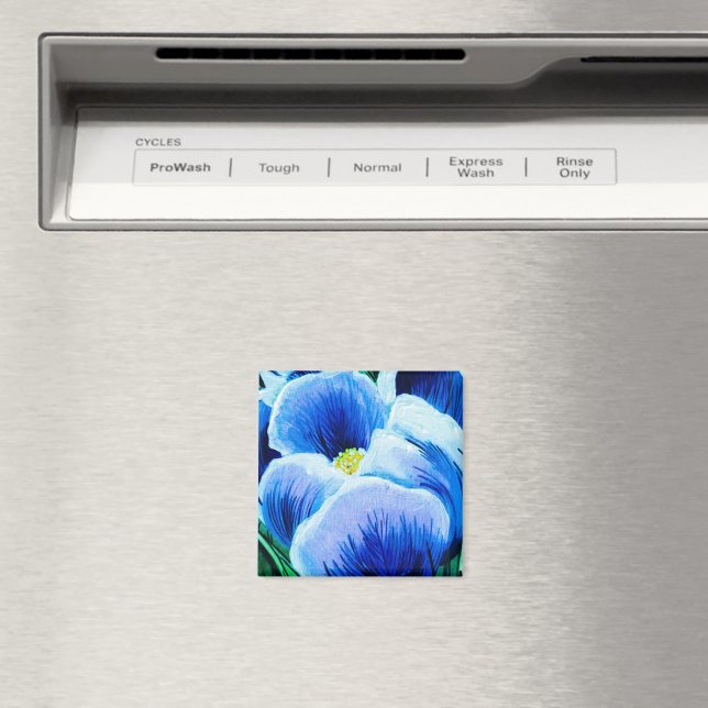 Blue Crocus Magnet (In Situ (Dishwasher))