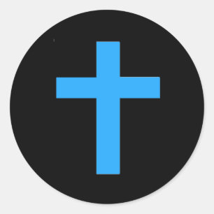 Blue Cross Classic Round Sticker