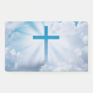 Blue Cross In Sky Post-it Notes