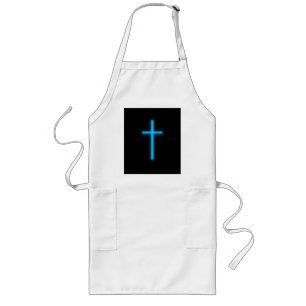 Blue Cross Long Apron