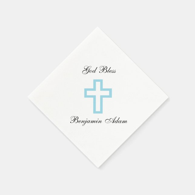 "Blue Cross" Napkins (Corner)