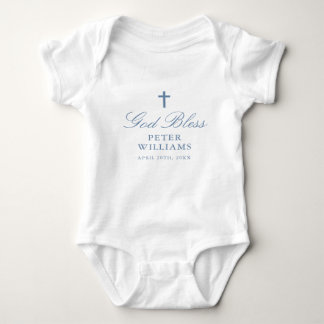 Blue Cross Personalised Baptism Outfit Baby Bodysuit