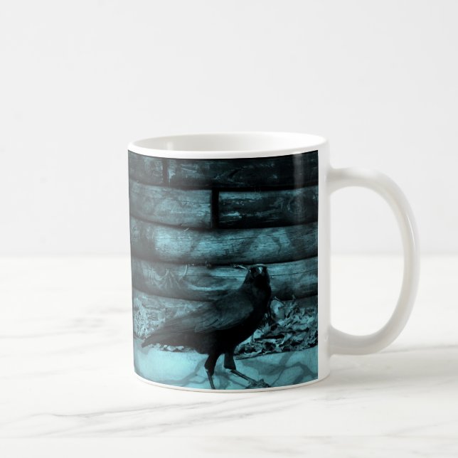 Blue Crow Shadows Coffee Mug (Right)