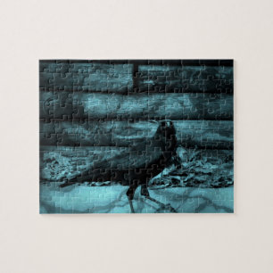 Blue Crow Shadows Jigsaw Puzzle