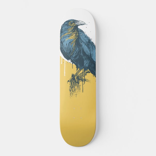 Blue crow skateboard (Front)