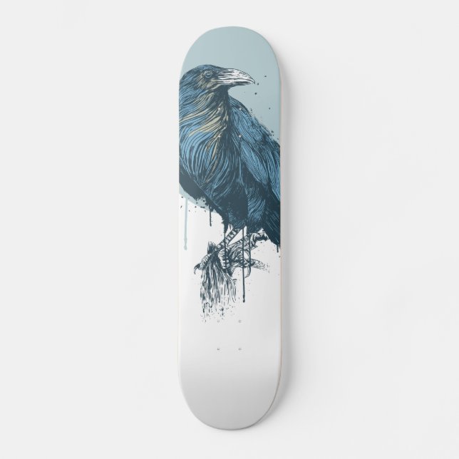 Blue crow skateboard (Front)