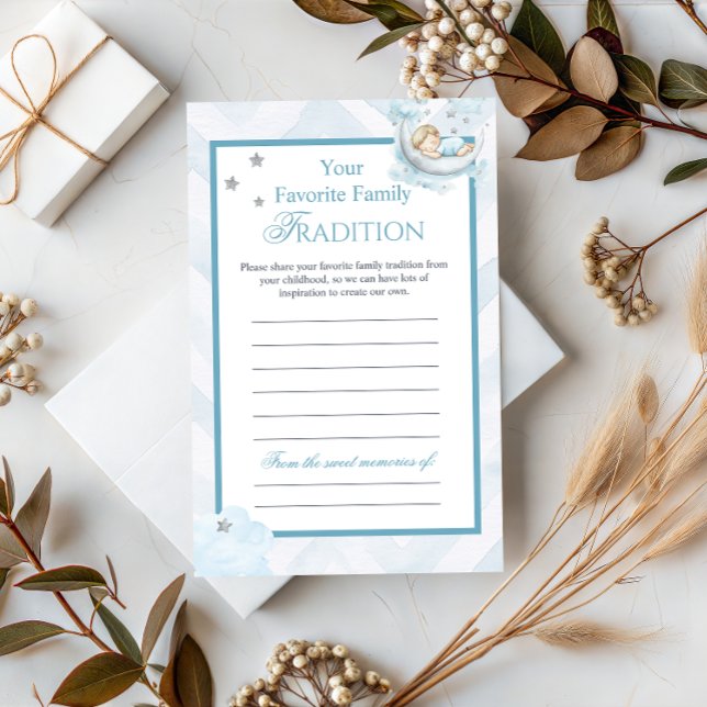 Blue Crown Family Tradition Baby Shower Advice (Creator Uploaded)