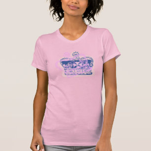 Blue Crown Tilted With Overlay T-Shirt