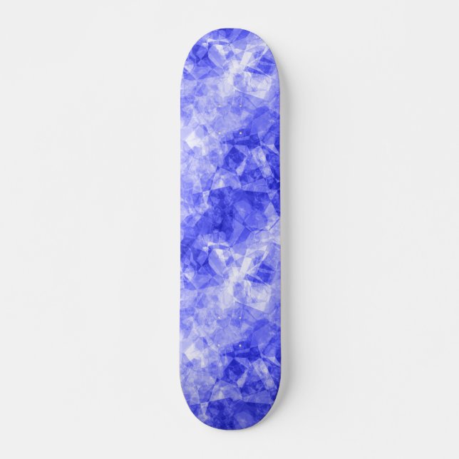 Blue Crumpled Texture Skateboard (Front)