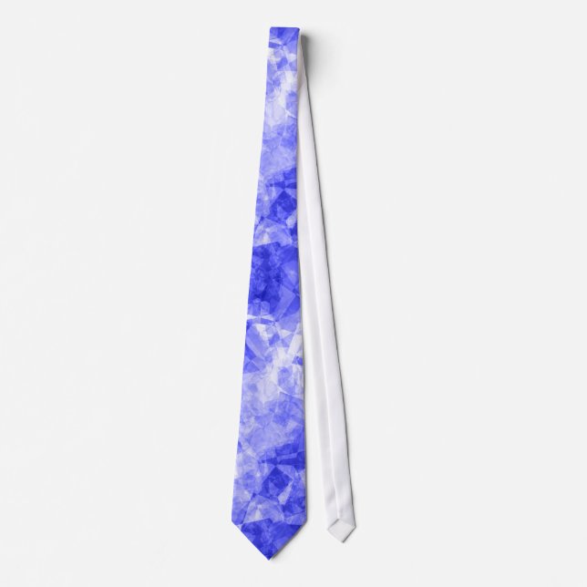 Blue Crumpled Texture Tie (Front)