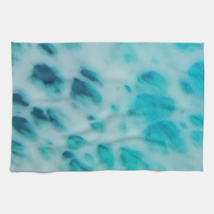 Blue Crush - Abstract Coastal Artwork  Tea Towel