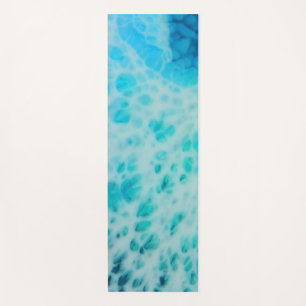 Blue Crush - Abstract Coastal Artwork  Yoga Mat