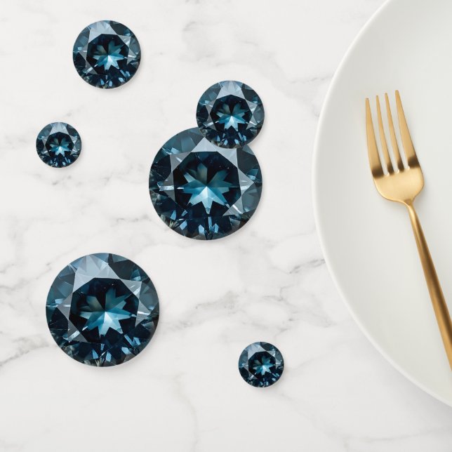 Blue Crystal Pattern Confetti (Group)