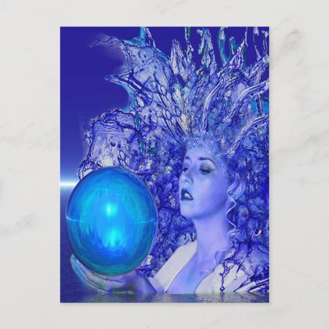 Blue Crystal Postcard (Front)
