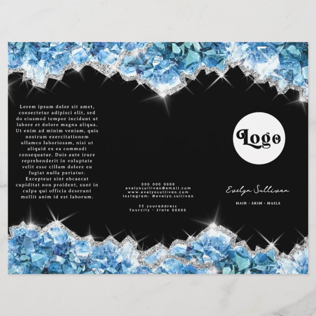 Blue crystals brochure (Front)