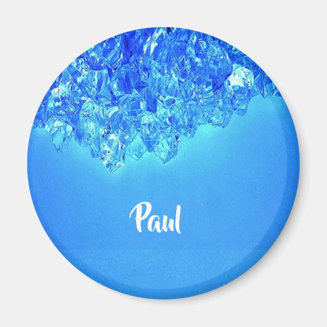 Blue crystals magnet (Front)