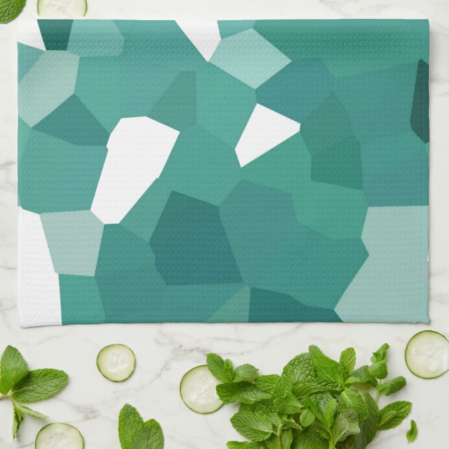 Blue Crystals Tea Towel (Folded)