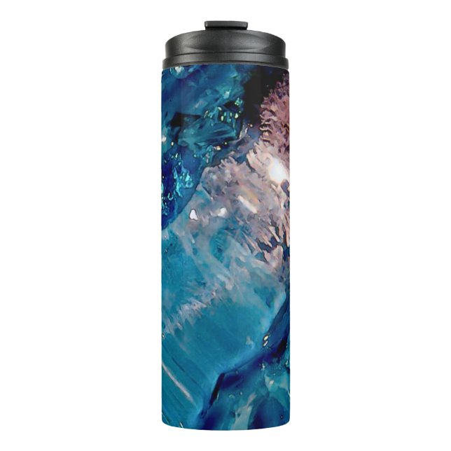Blue Crystals Thermal Tumbler (Front)