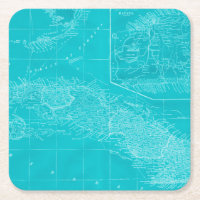 Blue Cuba Map