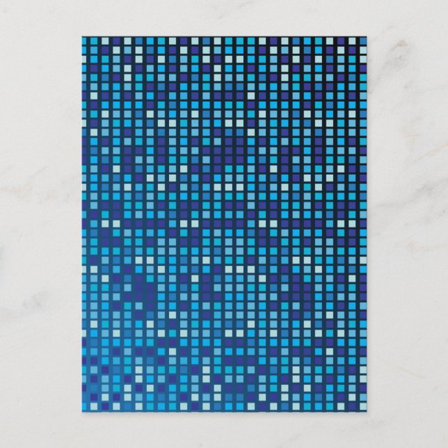 Blue Cubes Postcard (Front)