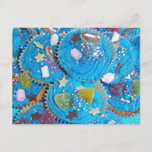 Blue Cupcakes postcard