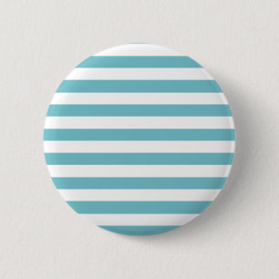 Blue Curacao And White Stripes 6 Cm Round Badge