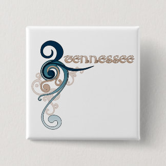 Blue Curly Swirl Tennessee Button